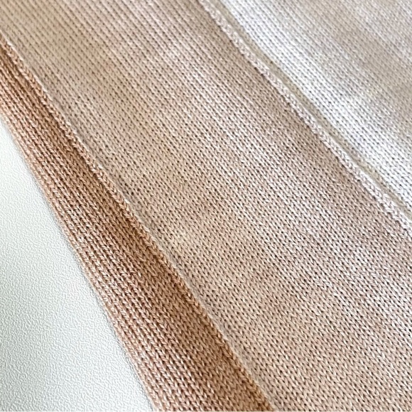 Paper London Dolly Wool Jumper Tonal Stripe Mock Neck Fitted Sweater XS - Picture 13 of 16